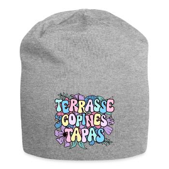 Soirée Femme Terrasse Copines Tapas - Bonnet en jersey - gris chiné - Devant