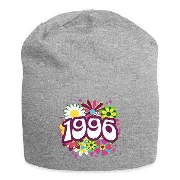 Hippi 30 Jahre Frau Geburtstag 1996 - Jersey-Beanie - Grau meliert - Vorne