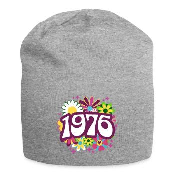 Hippi 50 Ans Femme Anniversaire 1976 - Bonnet en jersey - gris chiné - Devant