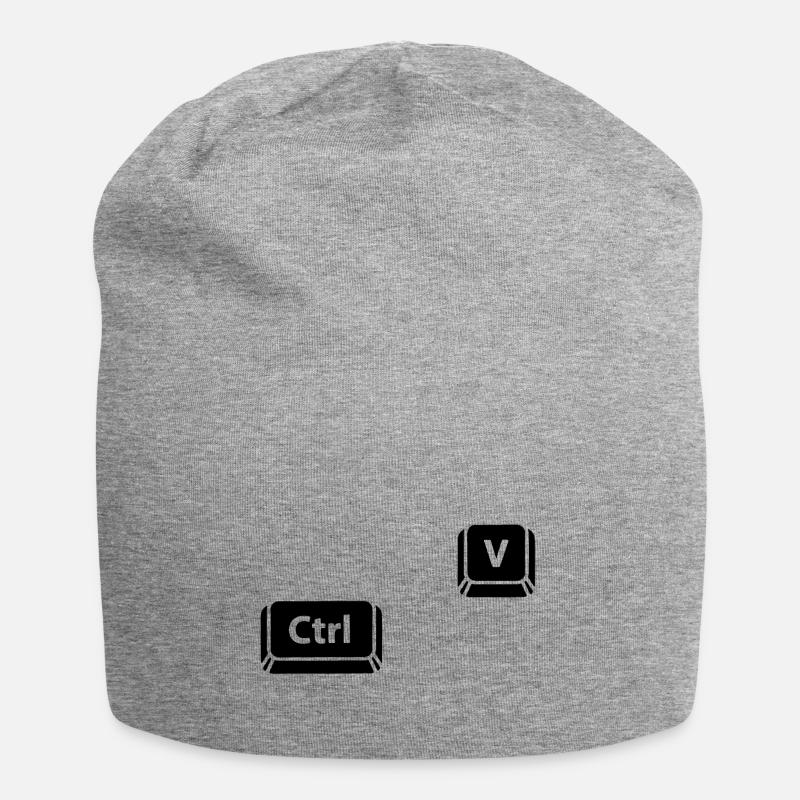 Ctrl V - Bonnet en jersey - gris chiné