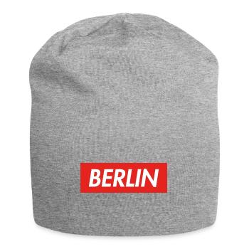 BERLIN - Jersey Beanie - heather grey - Front