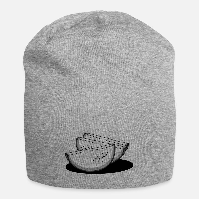 Melone - Jersey-Beanie - Grau meliert