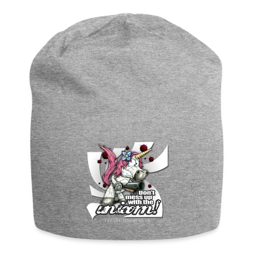 Don't mess up with the unicorn - Jersey Beanie