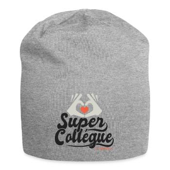 Super collégue l'unique cadeau collegue - Bonnet en jersey - gris chiné - Devant