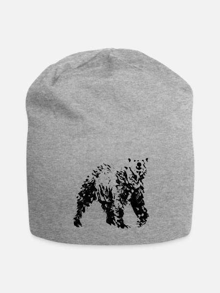 Eisbär - Jersey-Beanie - Grau meliert