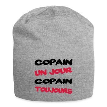 COPAIN un jour... - Bonnet en jersey - gris chiné - Devant