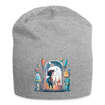 Botanische Schönheit: Pflanzenwunder - Jersey-Beanie - Grau meliert - Vorne
