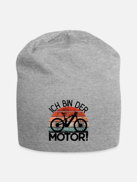Mountainbike - Ich bin der Motor ! - Jersey-Beanie - Grau meliert