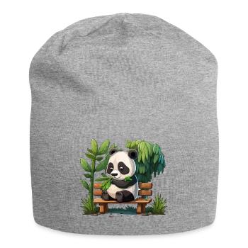 Buffet de bambou - Bonnet en jersey - gris chiné - Devant