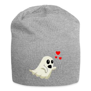 Gespenst Valentinstag - Jersey-Beanie - Grau meliert - Vorne