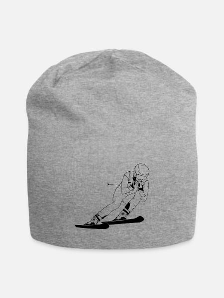 Ski Alpine - Jersey-Beanie - Grau meliert