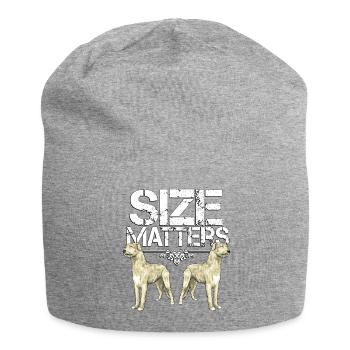 Irish Wolfhound Größe - Jersey-Beanie - Grau meliert - Vorne