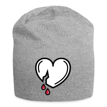Amour sanglant - Bonnet en jersey - gris chiné - Devant