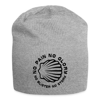 No Pain No Glory XLII (42) Schwarz - Jersey-Beanie - Grau meliert - Vorne