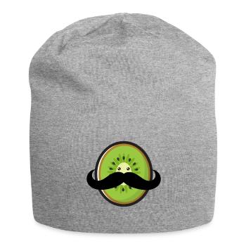 Mustache Kiwi Mr.Kiwi - Jersey-Beanie - Grau meliert - Vorne