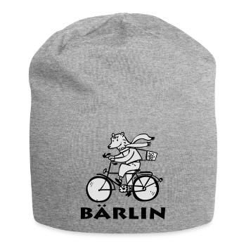 Berliner Bär / Bärliner Bär - Jersey-Beanie - Grau meliert - Vorne