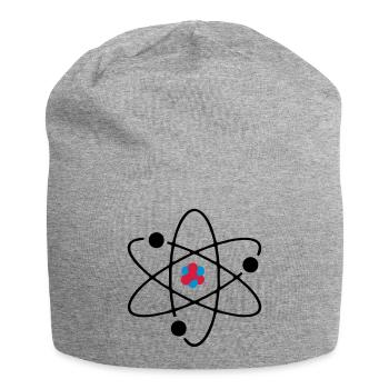 Atom 3farbig - Jersey-Beanie - Grau meliert - Vorne