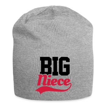 Big Niece - Jersey Beanie - heather grey - Front