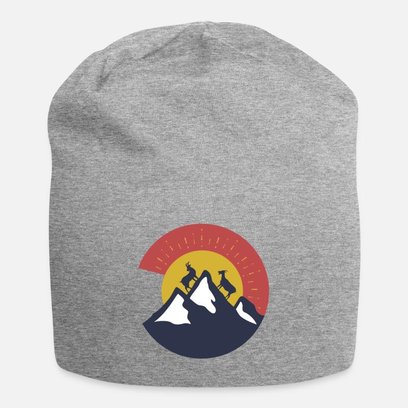 Chèvre billy chèvre montagnes - Bonnet en jersey - gris chiné
