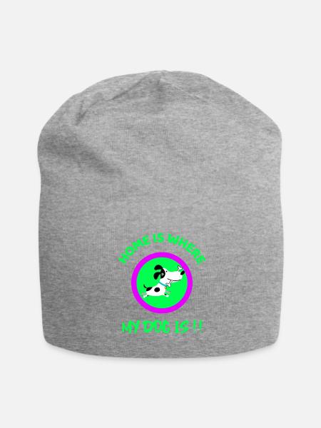Hund Hund Hund Hund Hund - Jersey-Beanie - Grau meliert