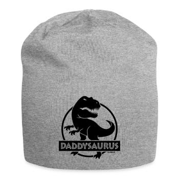 Daddysaurus (Best Daddy / Dad / Father / POS) - Jersey Beanie - heather grey - Front