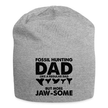 Fossil Archäologie Design Fossilien Fossiljäger - Jersey-Beanie - Grau meliert - Vorne