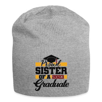 Proud Sister Of A 2023 Graduate Graduation Party - Jersey Beanie - heather grey - Front