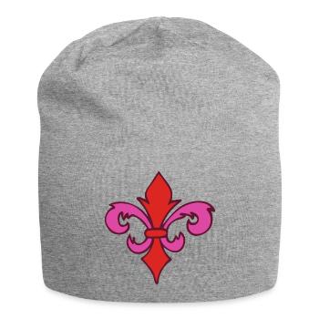 Fleur de Lys - Jersey-Beanie - Grau meliert - Vorne