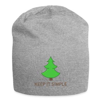 Sapin de Noël - Bonnet en jersey - gris chiné - Devant