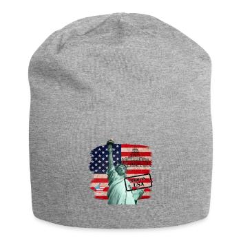 Statue of Liberty, USA - Jersey Beanie - heather grey - Front