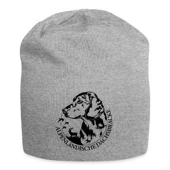 ALPENLÄNDISCHE DACHSBRACKE Hundeportrait Wilsigns - Jersey-Beanie - Grau meliert - Vorne