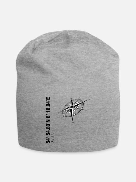 Sylt - Jersey-Beanie - Grau meliert