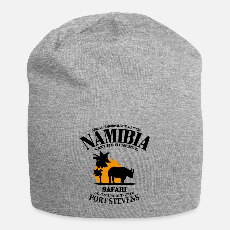 Namibia - Nashorn - Jersey-Beanie - Grau meliert