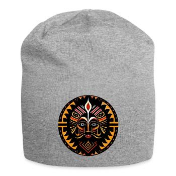 Africa Totem tribal tattoo - Jersey Beanie - heather grey - Front
