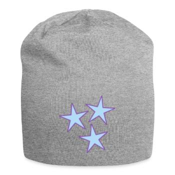 ETOILE. ETOILES. STAR. FÊTE. ANNIVERSAIRE. NOËL - Bonnet en jersey - gris chiné - Devant