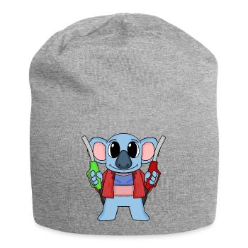 Tankwart Koala Tankstelle - Jersey-Beanie - Grau meliert - Vorne