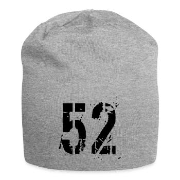 Nombre 52 - Bonnet en jersey - gris chiné - Devant