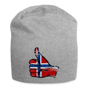 Norwegen Flagge alles klar Symbol used - Jersey-Beanie - Grau meliert - Vorne
