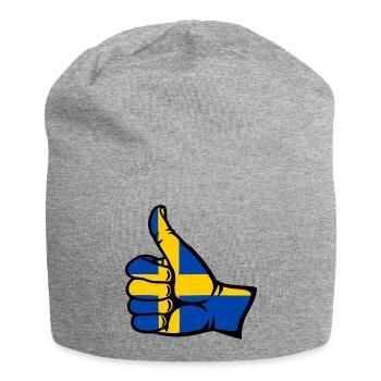 Suède Drapeau Tout effacer Icône - Bonnet en jersey - gris chiné - Devant