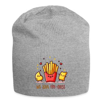 We Love Fry Days - Jersey Beanie - heather grey - Front