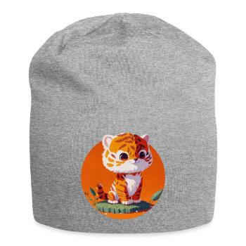Petit Tigre Enfant Tellement Mignon - Bonnet en jersey - gris chiné - Devant