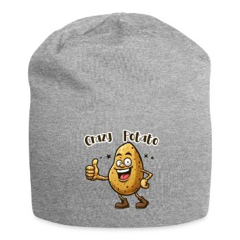 Crazy Veggies : Potato thumbs up (en anglais seulement) - Bonnet en jersey - gris chiné - Devant