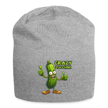 Crazy Veggies: Zucchini Thumbs Up - Jersey-Beanie - Grau meliert - Vorne