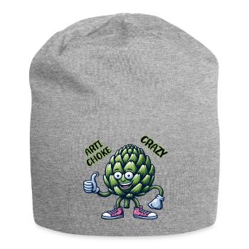 Crazy Veggies: Artichoke Gang Thumbs Up - Jersey-Beanie - Grau meliert - Vorne