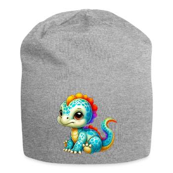 Dinosaur - Jersey Beanie - heather grey - Front