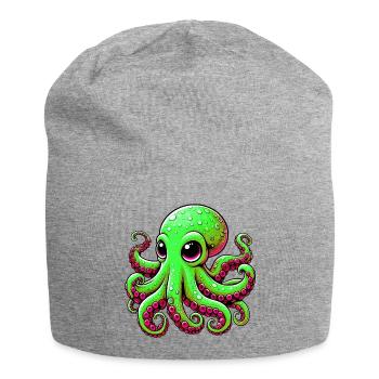 Pieuvre - Bonnet en jersey - gris chiné - Devant
