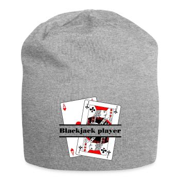 Joueur de blackjack - Bonnet en jersey - gris chiné - Devant