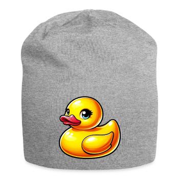Caneton Canard Canard Canard - Bonnet en jersey - gris chiné - Devant