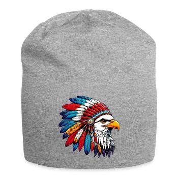American Indian Eagle American Red Skins - Jersey Beanie - heather grey - Front
