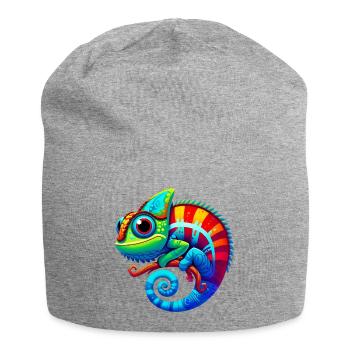 Chamäleon - Jersey-Beanie - Grau meliert - Vorne